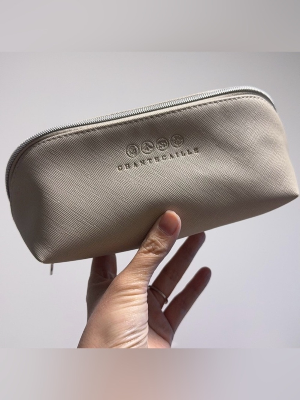 NEW Chantecaille branded makeup bag cosmetic pouch